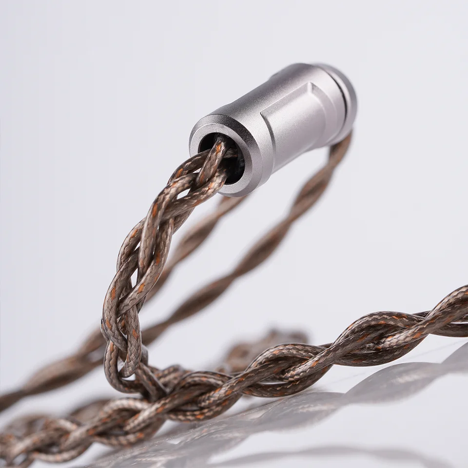 NICEHCK AceMeteor 2pin 4.4mmプラグケーブル NICEHCK AceMeteor 8N Silver Plated OCC+8N OCC Conductors Gold