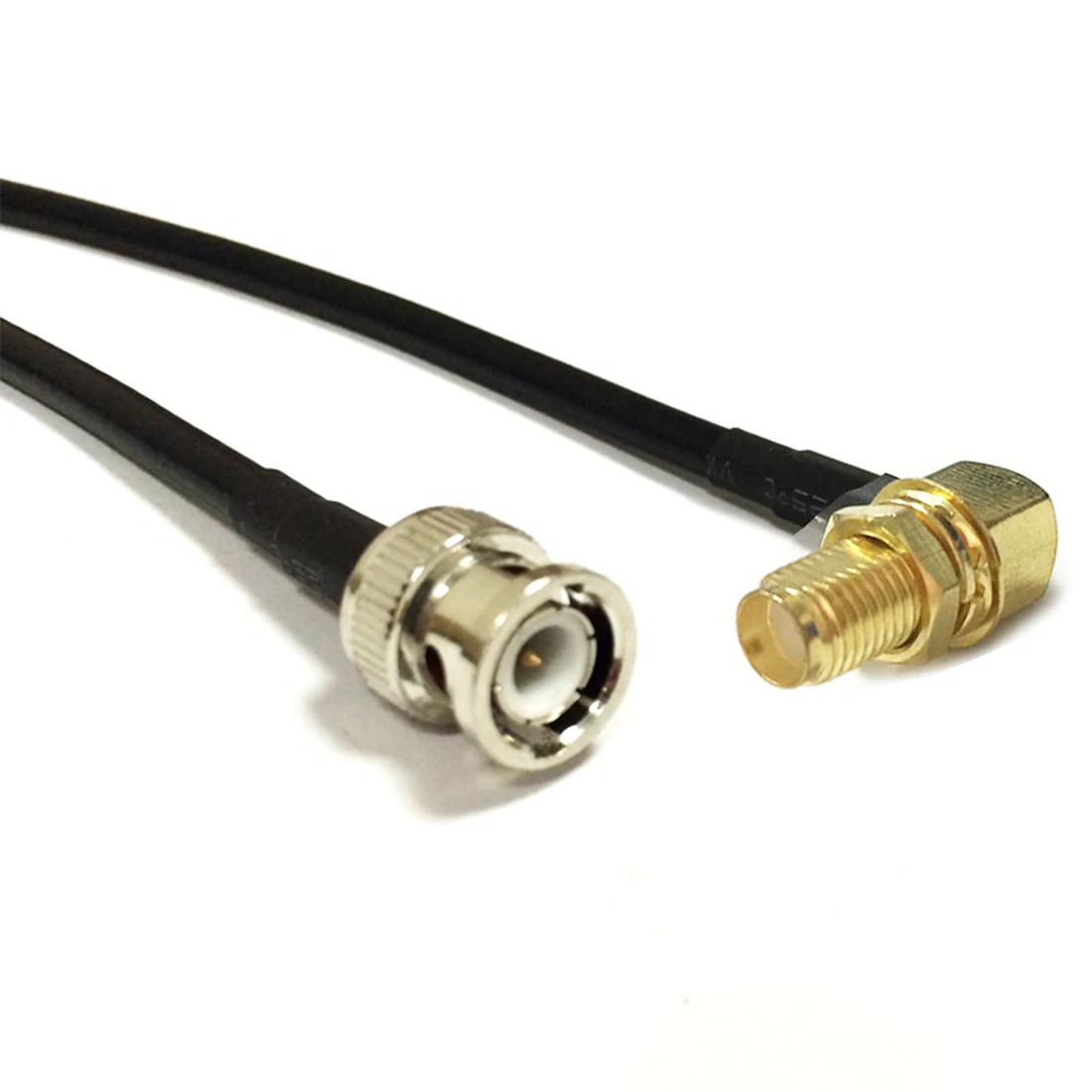 1PC SMA Female Jack Right Angle RA to BNC Male Plug Pigtail Cable Adapter RG58 50CM/100CM NEW