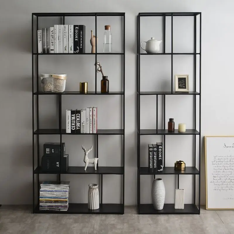 Book Display Bookcases Folding Iron Shelf Cube Shelves Steel White Bookshelf Aesthetic Room Furniture Storage Racks Kitaplık