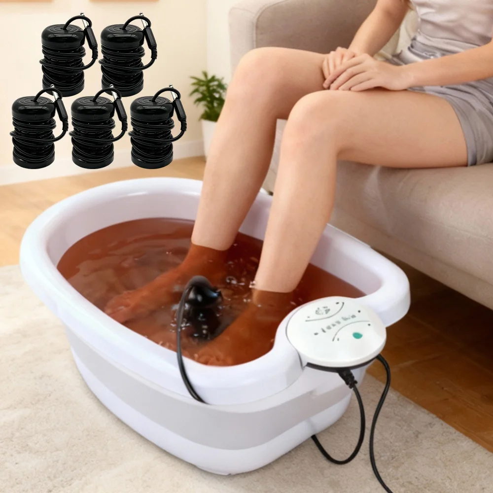 Ionic Detox Foot Bath Massage Machine Electric Footbath SPA Massager Deep Tissue Clean Health Care Arrays for Blood Circulation