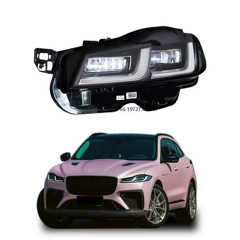 

For Remanufactured 12V High Lumen 6000K White LED Headlights for 2017-2019 for XF/F-Pace Retrofit/Upgrade Kit Turn Signal D2R
