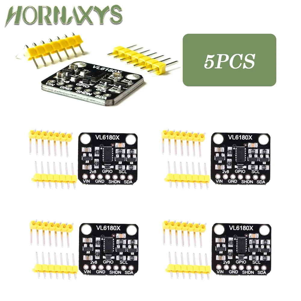 1-10pcs VL6180 VL6180X Range Finder Optical Ranging Sensor Module for Arduino I2C Interface 3.3V 5V gesture recognition