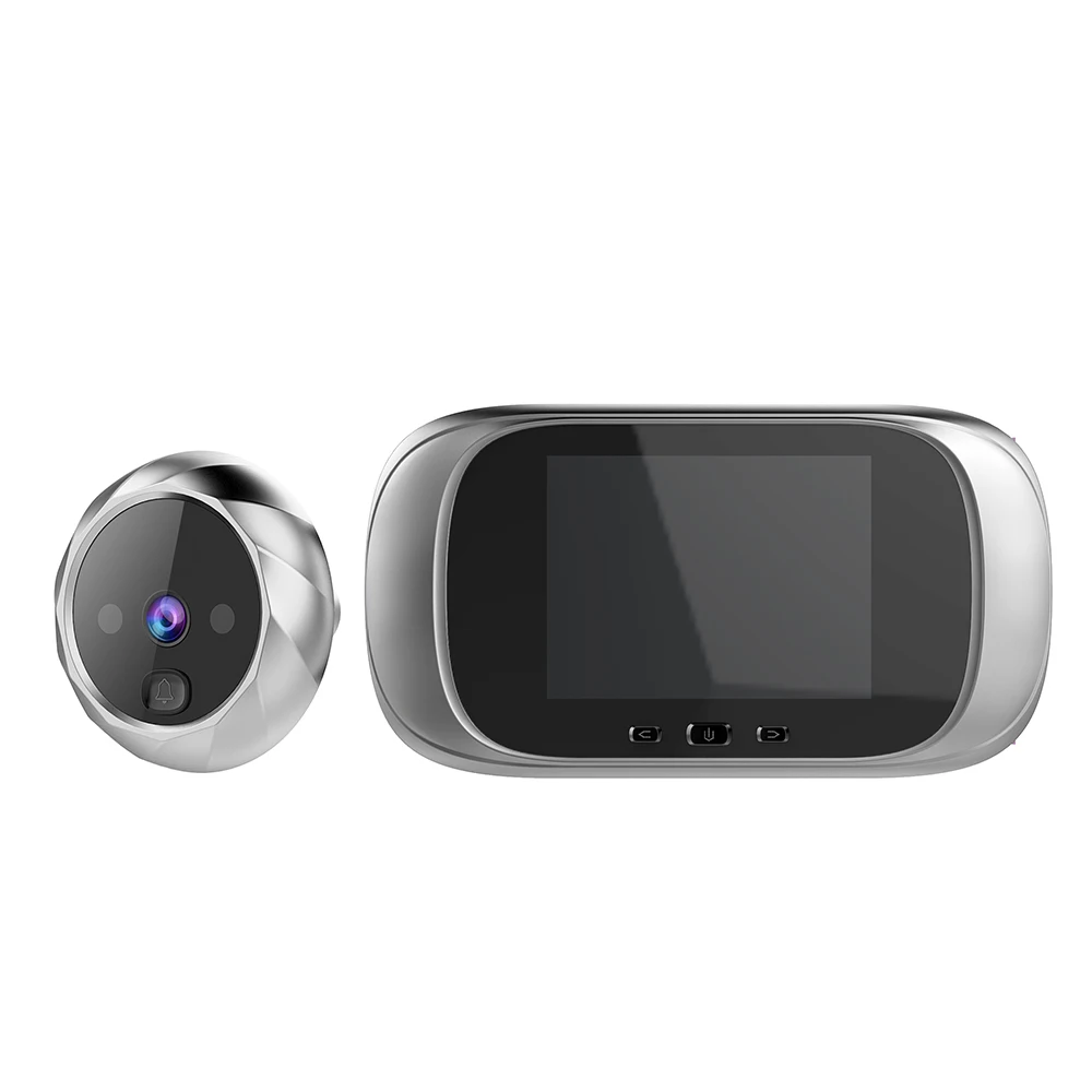 Digital LCD Porta Eye Surveillance Camera, Peephole Video Camera, 90 Graus Campainha, Detecção de Movimento, 2,8"