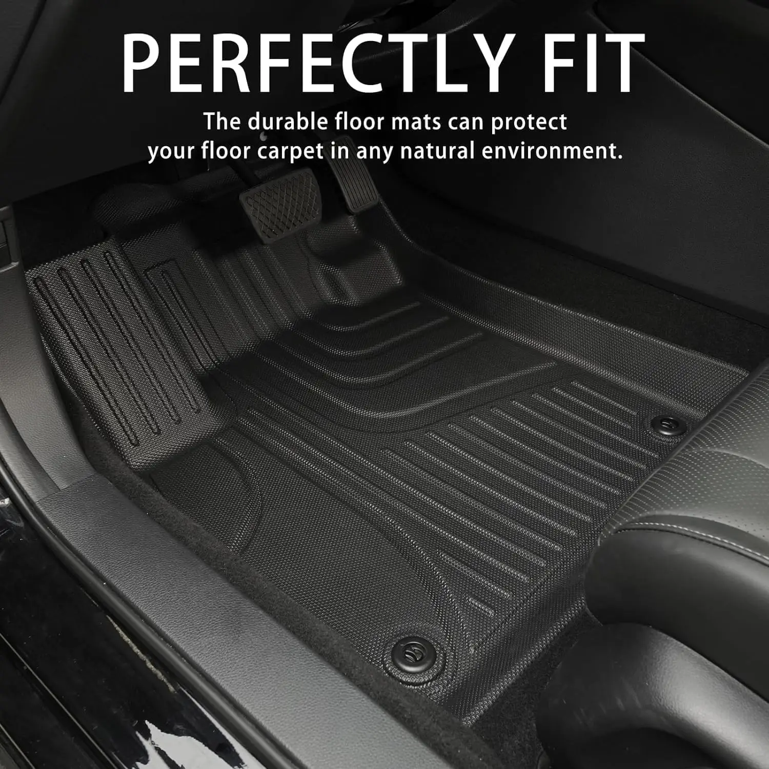 مجموعة مفارش أرضية وبطانات شحن متوافقة مع 2019-2024 نيسان مورانو، بطانة أرضية لإكسسوارات السيارات لجميع الأحوال الجوية #5