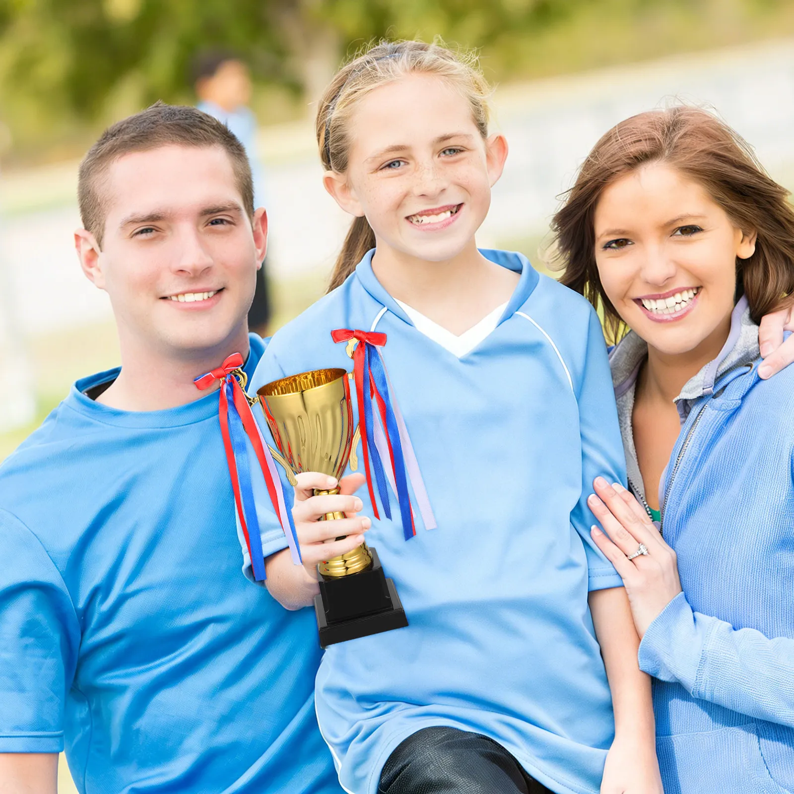 Golden Metal Sports Trophy Cup for School Athletics Competition Winners