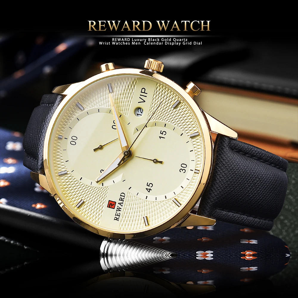 

Мужские кварцевые часы REWARD Gold
