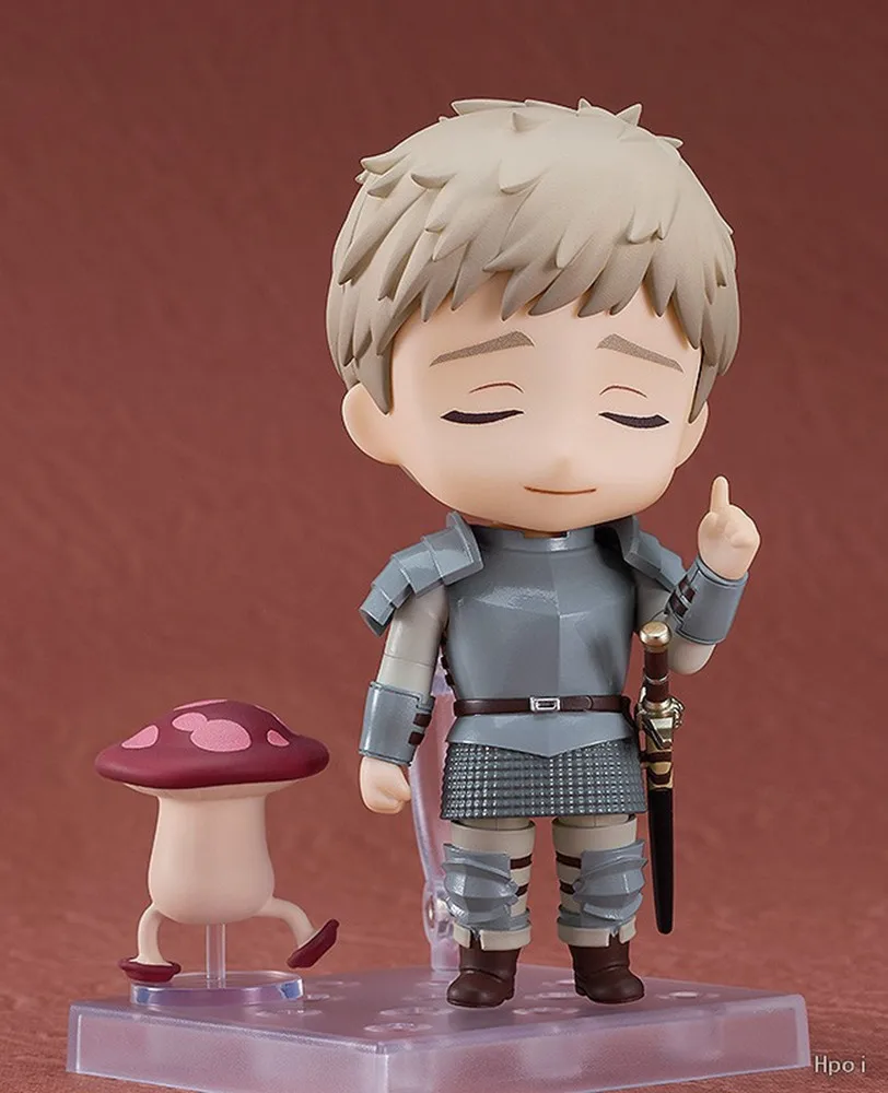 10cm 2375 #   Laios Laius Raiosu Figuras de ação Delicioso em Dungeon Figuras Q Versão Leos Móveis PVC Anime Modelo Coleção Presente