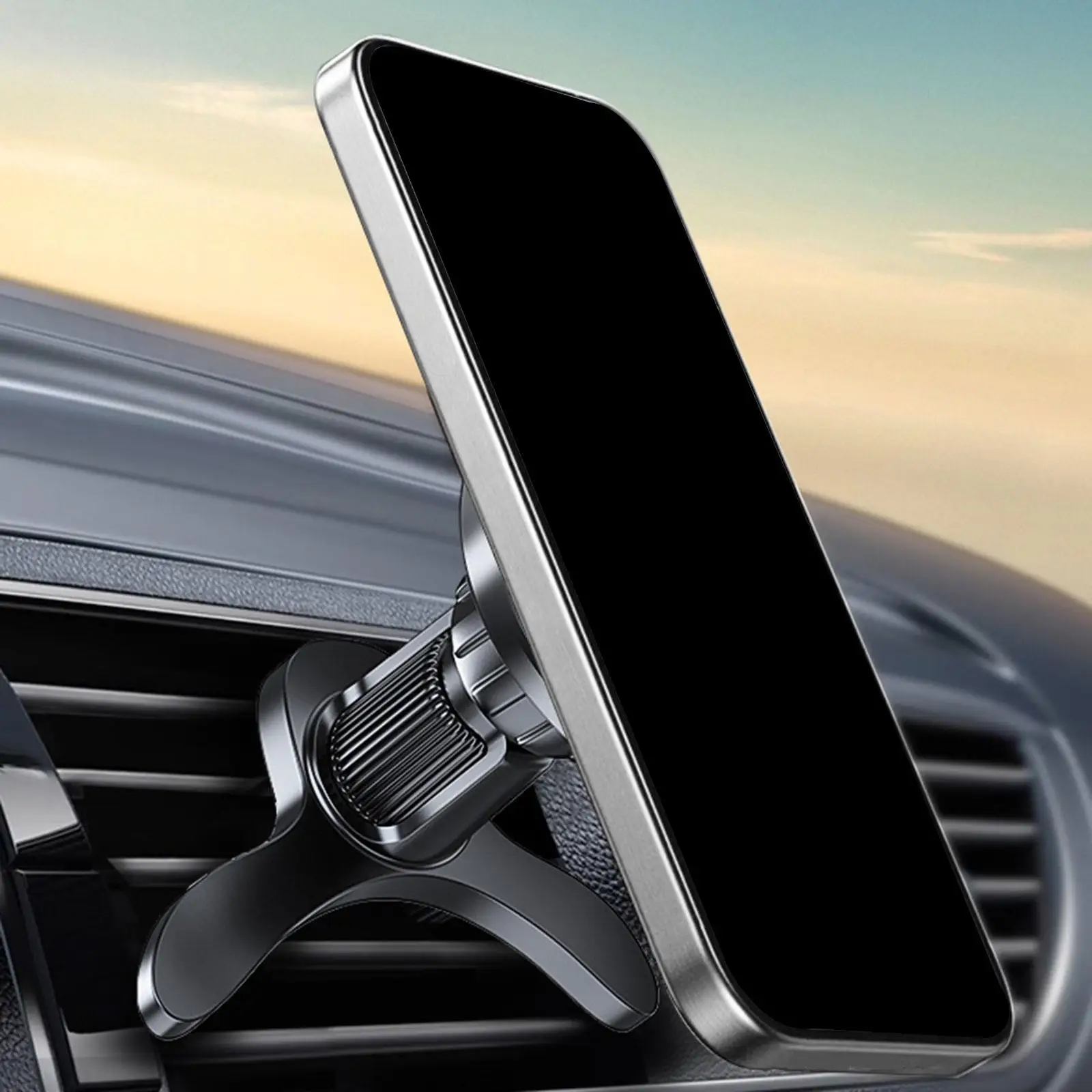 

Магнитный автомобильный держатель для телефона, вращающееся регулируемое крепление для стабильного вождения и навигации без помощи рук