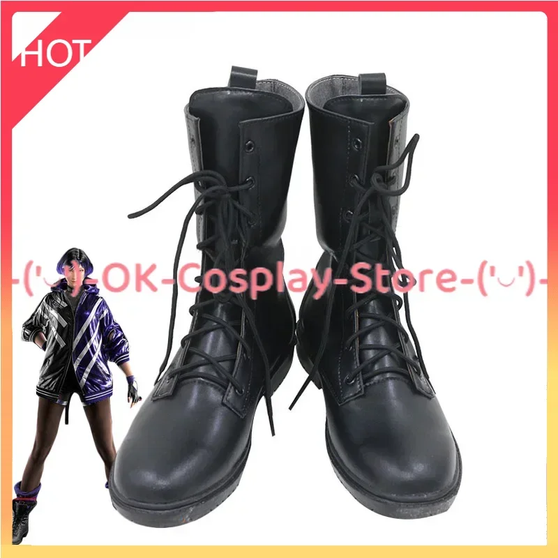 Reina Cosplay Shoes Game Cosplay Props PU Leather Shoes Halloween Carnival Boots Custom Made