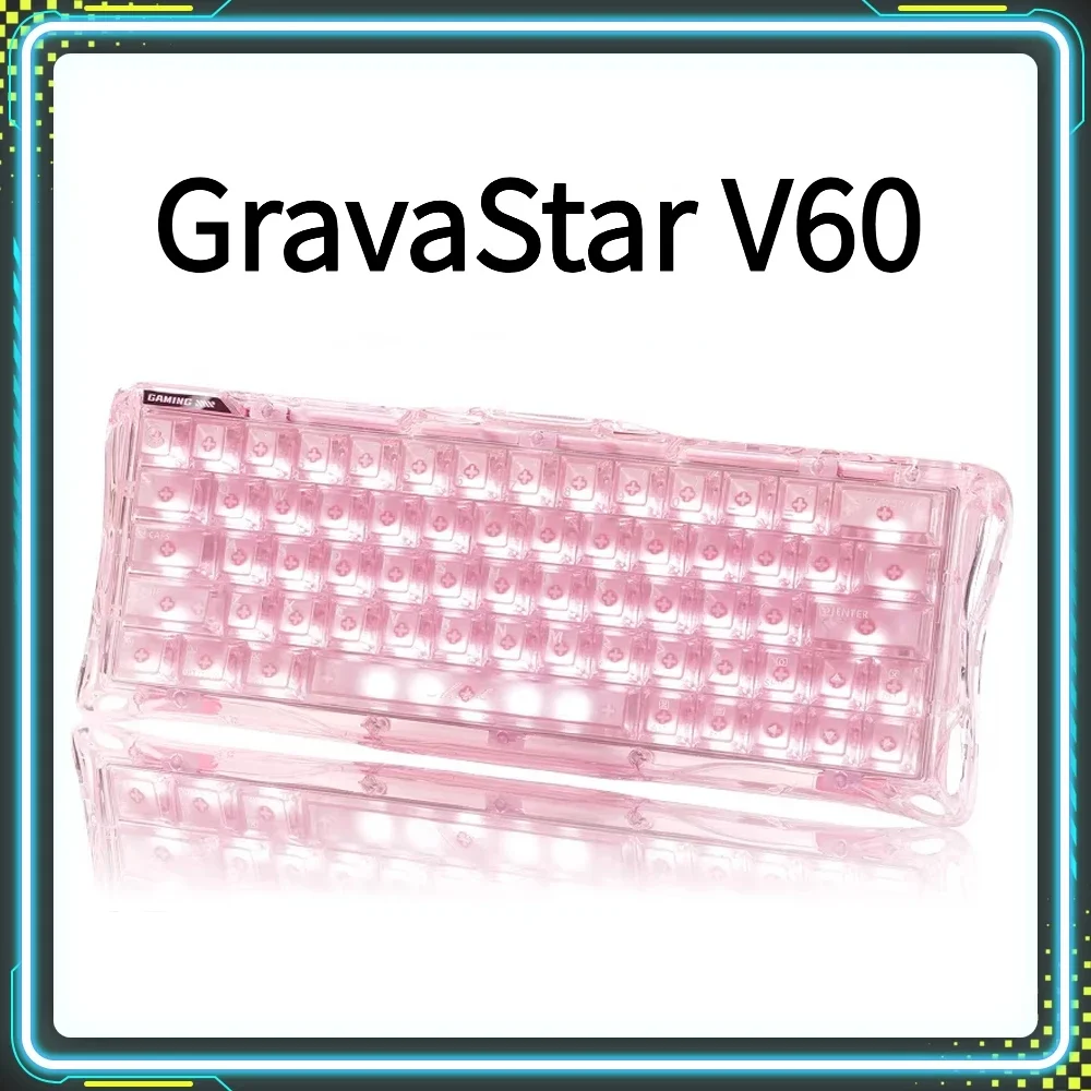GravaStar V60 Magnetic Switch Gaming Keyboard Ergonomics Low Delay Custom Wired Mechanical Keyboard PC E-Sport Accessories Gifts