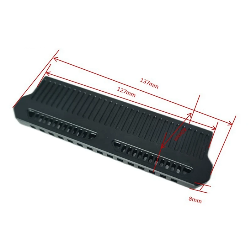 2X DDR4 DDR5 RAM Heatsink memori pendingin memori rompi pendingin aluminium dengan 9W konduktor panas gemuk silikon, HITAM