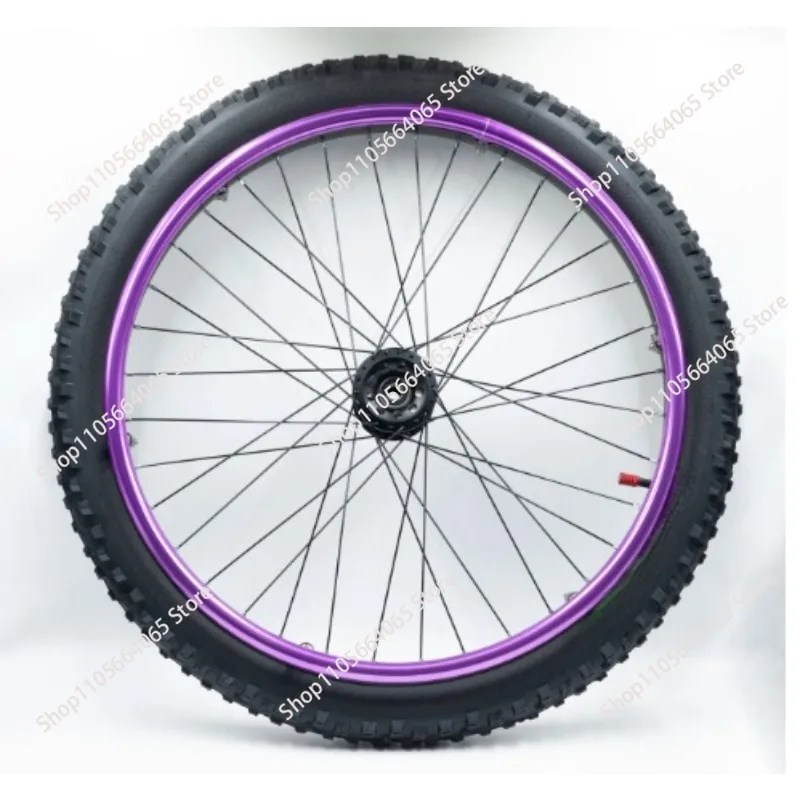 24 Inch x4.0 Fat Tire Wheelchair Wheel Beach Wide Tire Snow Wheels Spare Parts for Outdoor Mobility