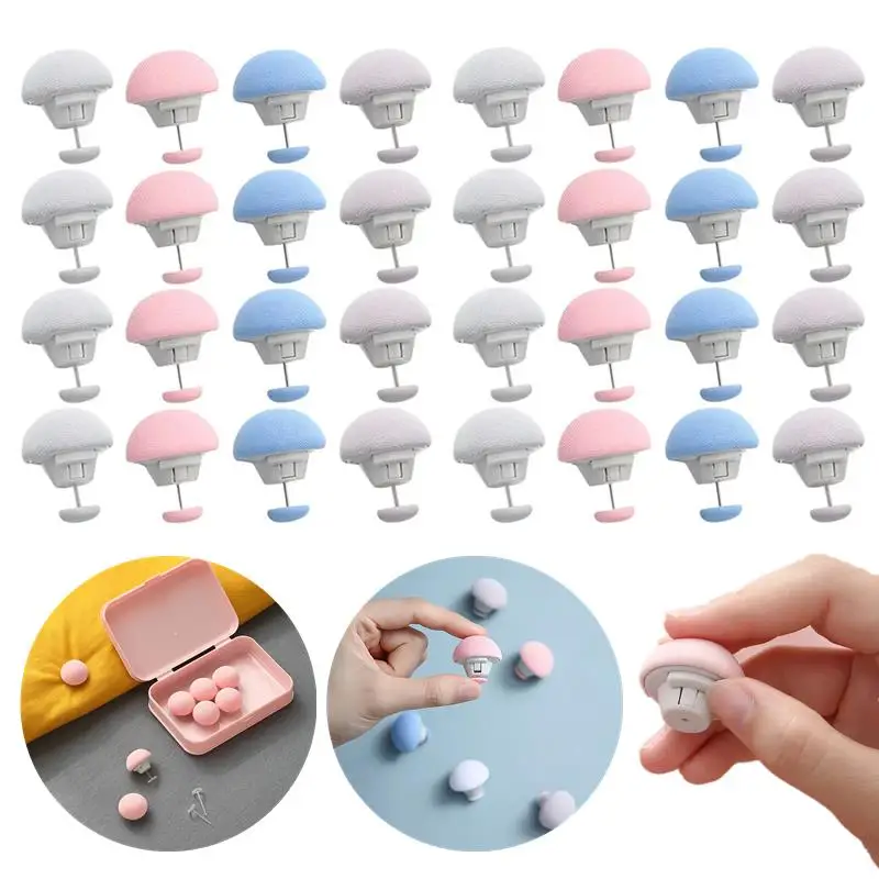 16PCS BedSheet Quilt Clip One Button Unlock Duvet Cover Fastener Clip Anti Slip Blanket Buckles Quilt Holder Fixator Gripper Set