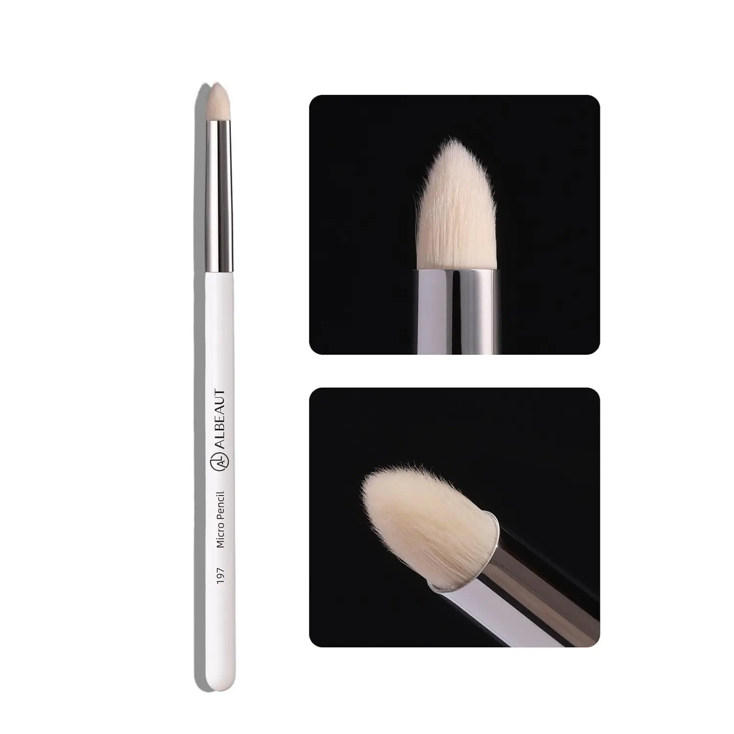 

Soft Firm Eyeshadow Brush with Precise Tip for Inner Eye and Detailed Makeup Application