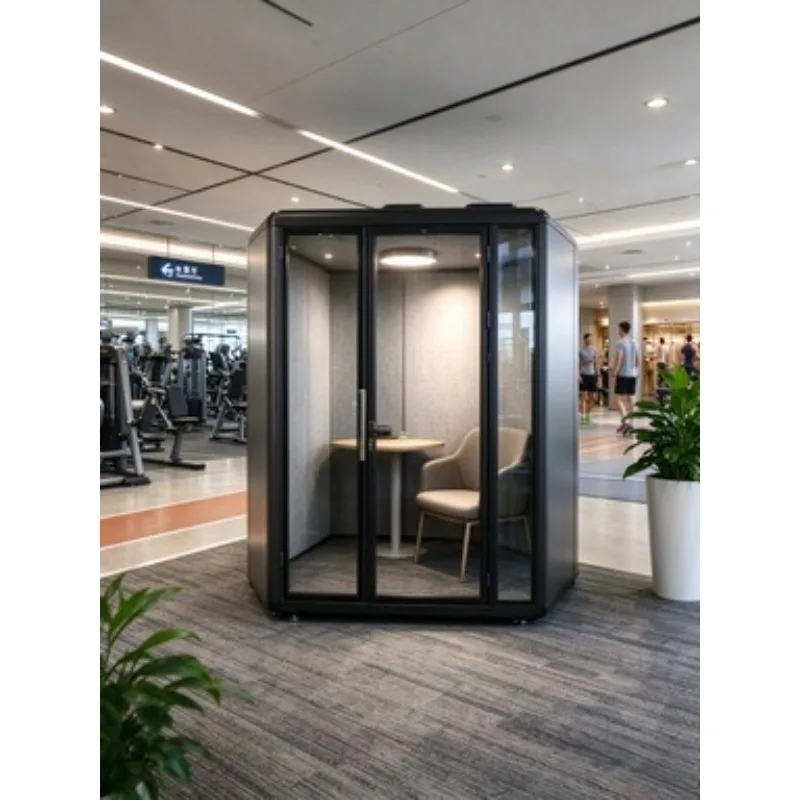 Sleep Pod Soundproof Acoustic Modular Indoor Office Rest Isolation Cabin 6 Person Office Meeting Pod