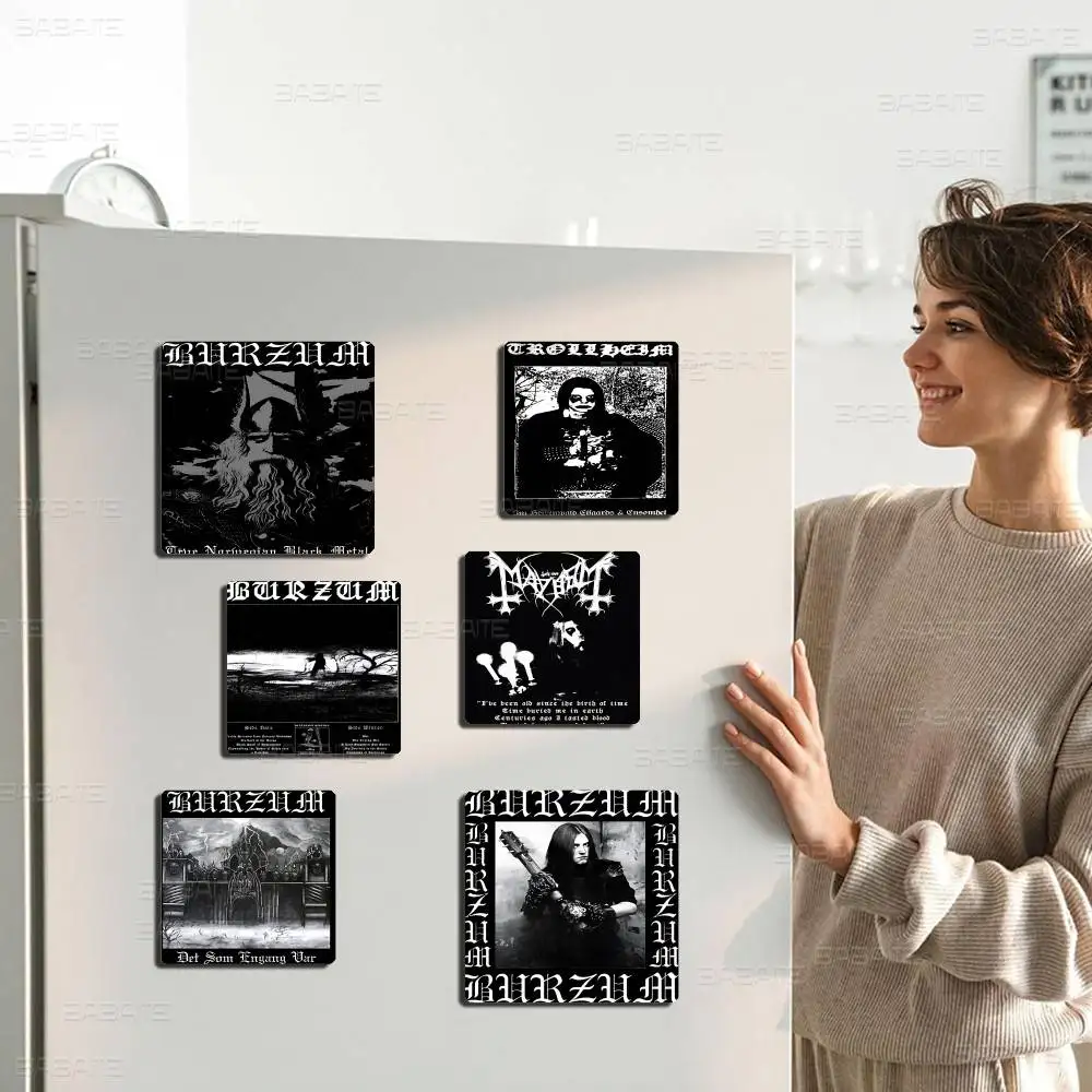Imán de nevera Mayhem Live In Leipzig Burzum, foto personalizada para oficina, familia, cocina, refrigerador, regalo para amigos, decoración navideña