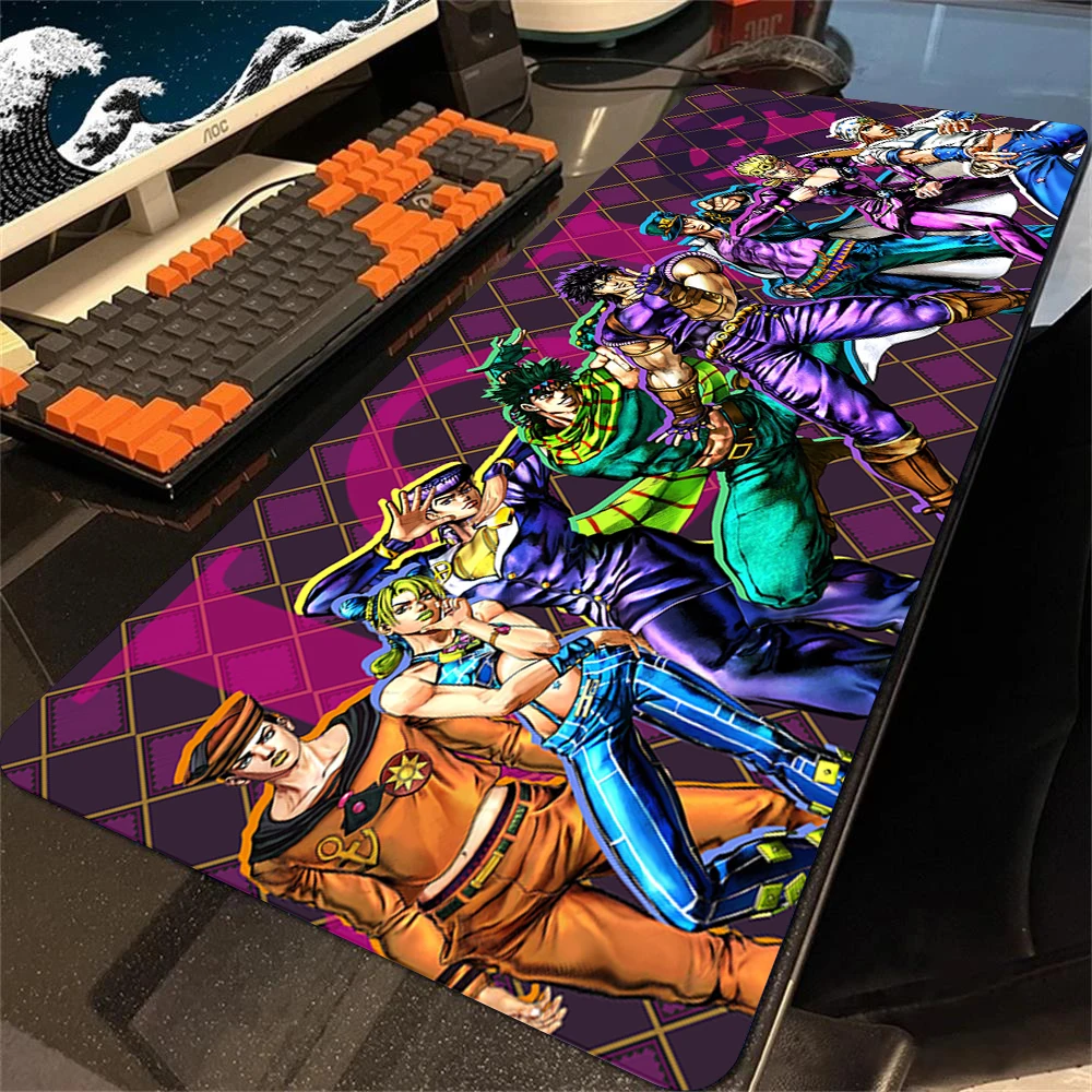 Jojo Bizarre Adventure Gamer Keyboard Pad Non-slip Mat Mousepad Anime Gaming Accessories Mouse Mats Pad on The Table Diy Deskmat