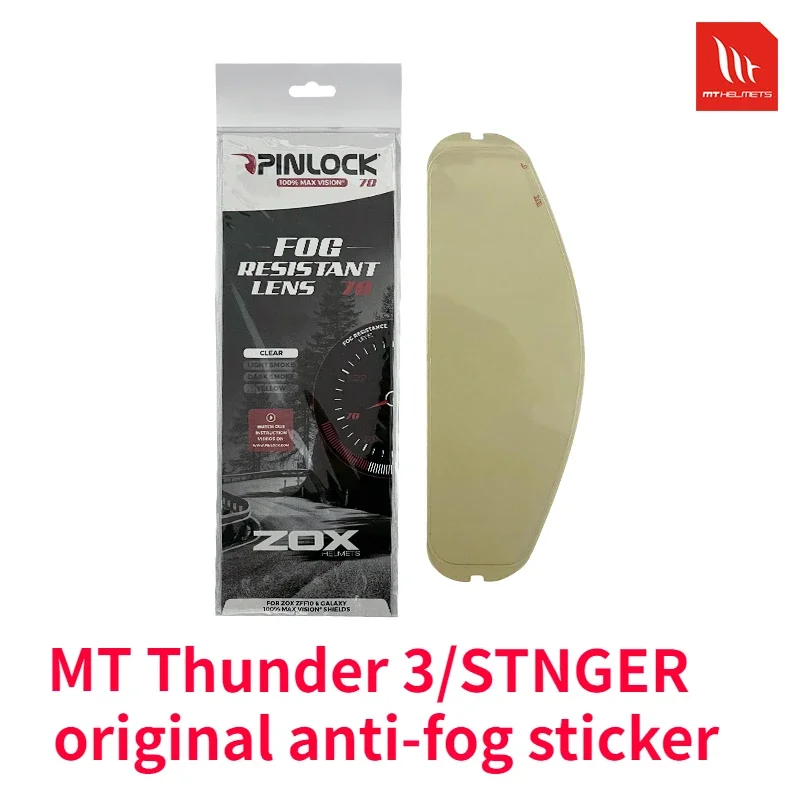 MT Motorrad Thunder 3/Thunder 4/STNGER/KRE/ATOM Carbon Faser Helm Objektiv Anti-fog Aufkleber Original MT-V-12/MT-V-28/MT-V-16