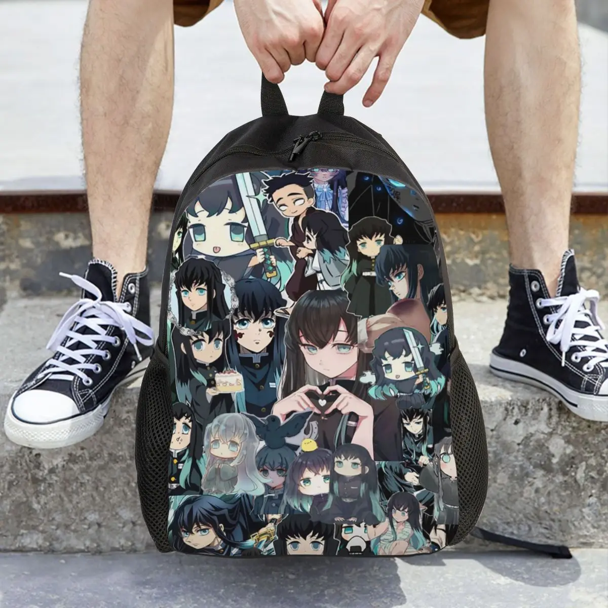 

Muichiro Tokito Backpack Hot Sale Daypack Large Capacity Children BookBag School Bag Shoulder Bags for Men Women