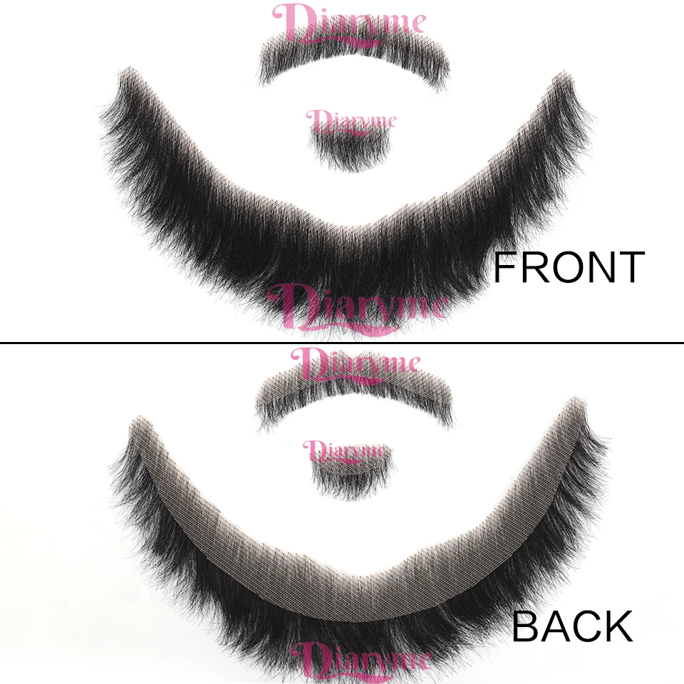 Jenggot Palsu Jenggot Buatan Kumis Palsu Buatan Tangan Rambut Wajah Jenggot Palsu Renda Tak Terlihat Wajah Palsu Kumis Cosplay Co