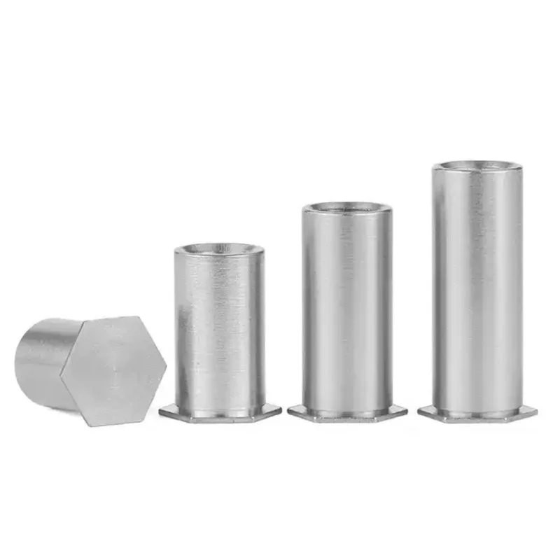 304 Stianless Steel PEM Hexagon Head Blind Hole Pressure Riveting Column M2 M2.5 M3 Ressure Riveting Stud Screw Nut BSOS