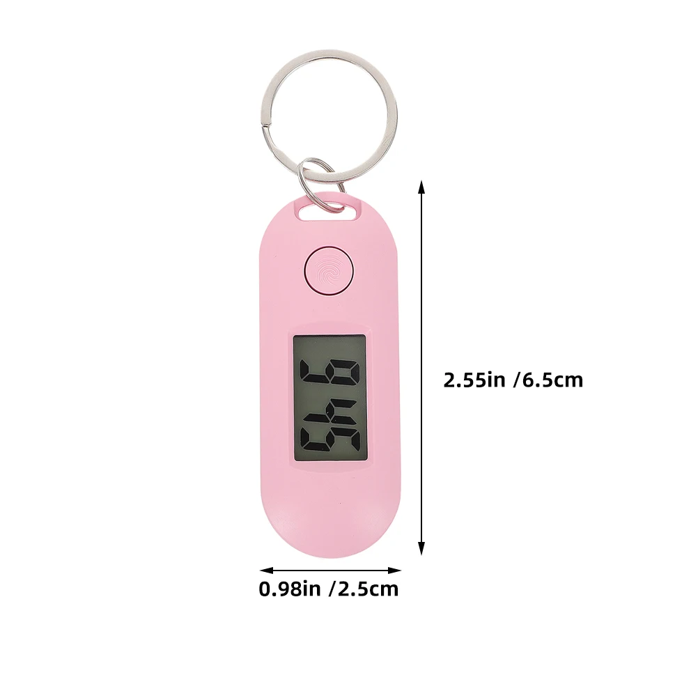 Mini montre porte-clés numérique lumineuse, Portable, fonctionnement silencieux, fonction Simple pour enfants étudiants, temps Compact en plein air, 2 pièces
