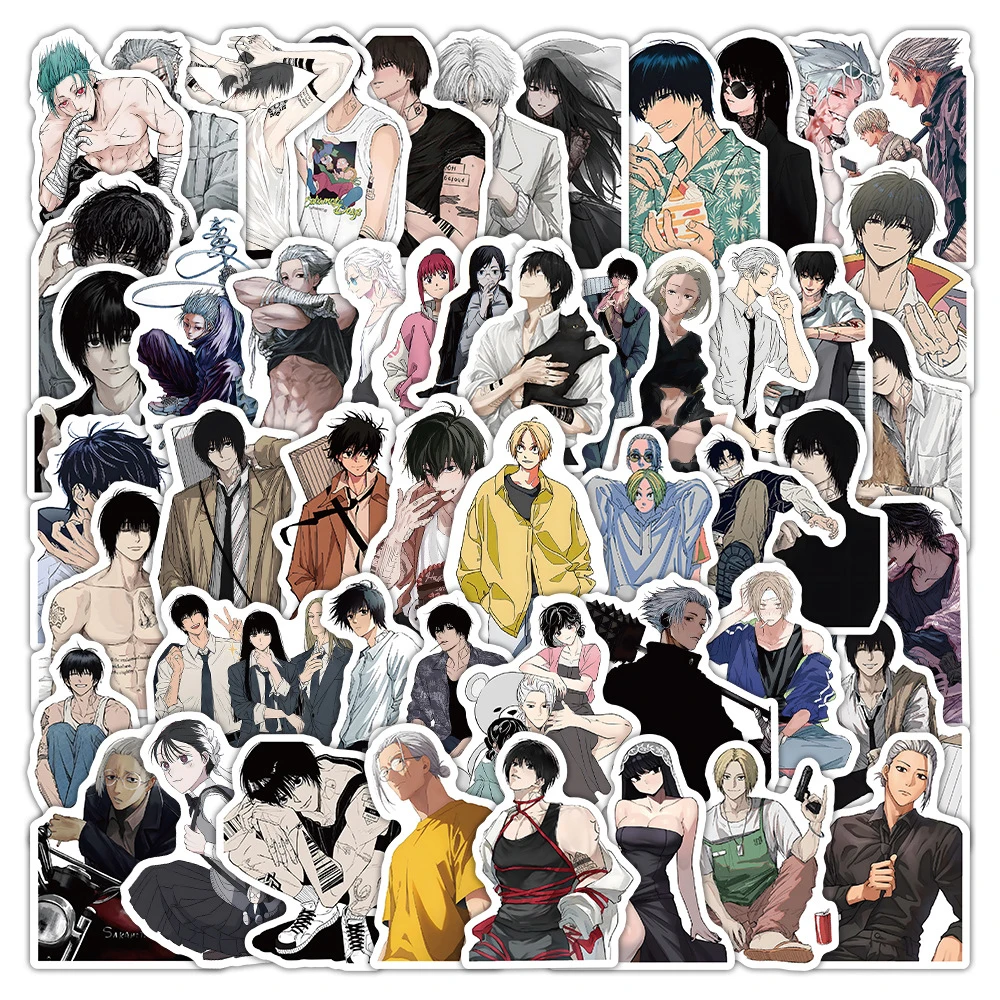 10/30/50 Stück Sakamoto Days Anime-Charakter-Aufkleber Coole Taro Sakamoto Asakura Shin Sticker für Koffer Laptop Cartoon-Aufkleber Deko