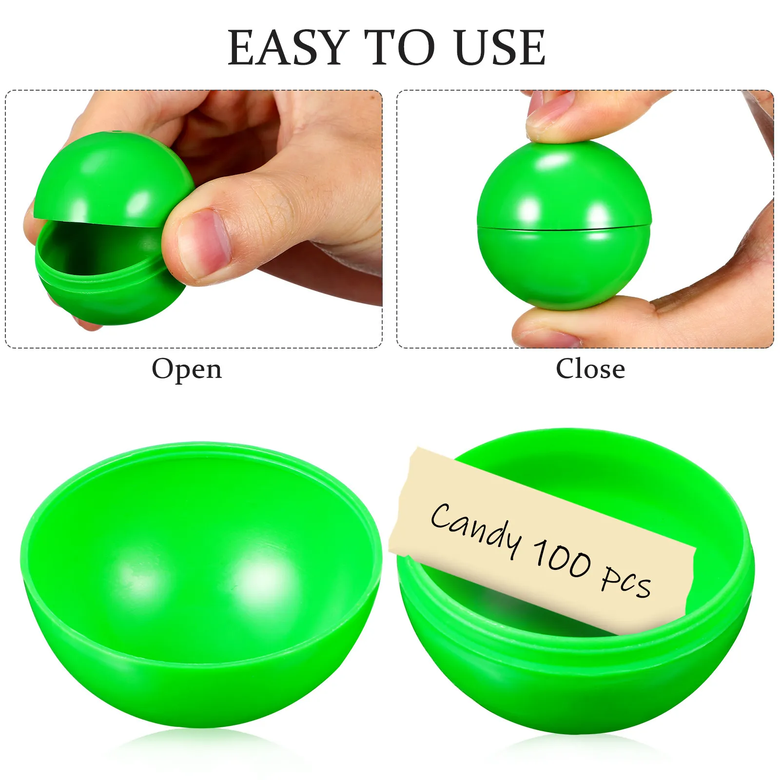 25Pcs Seamless Plastic Lottery Balls Hollow Reusable Round Balls for Raffle Drawing Party Games Celebrations Event Activity