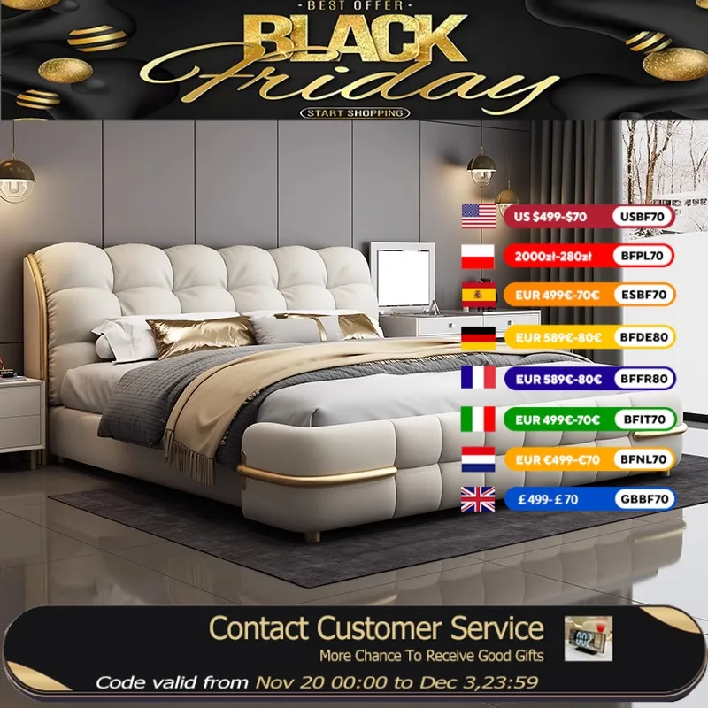 

Minimalist Simple Double Bed Luxury White Heavy Cheap Mattress Double Bed Frame Storage Modern Cama Twin Bedroom Furniture Set