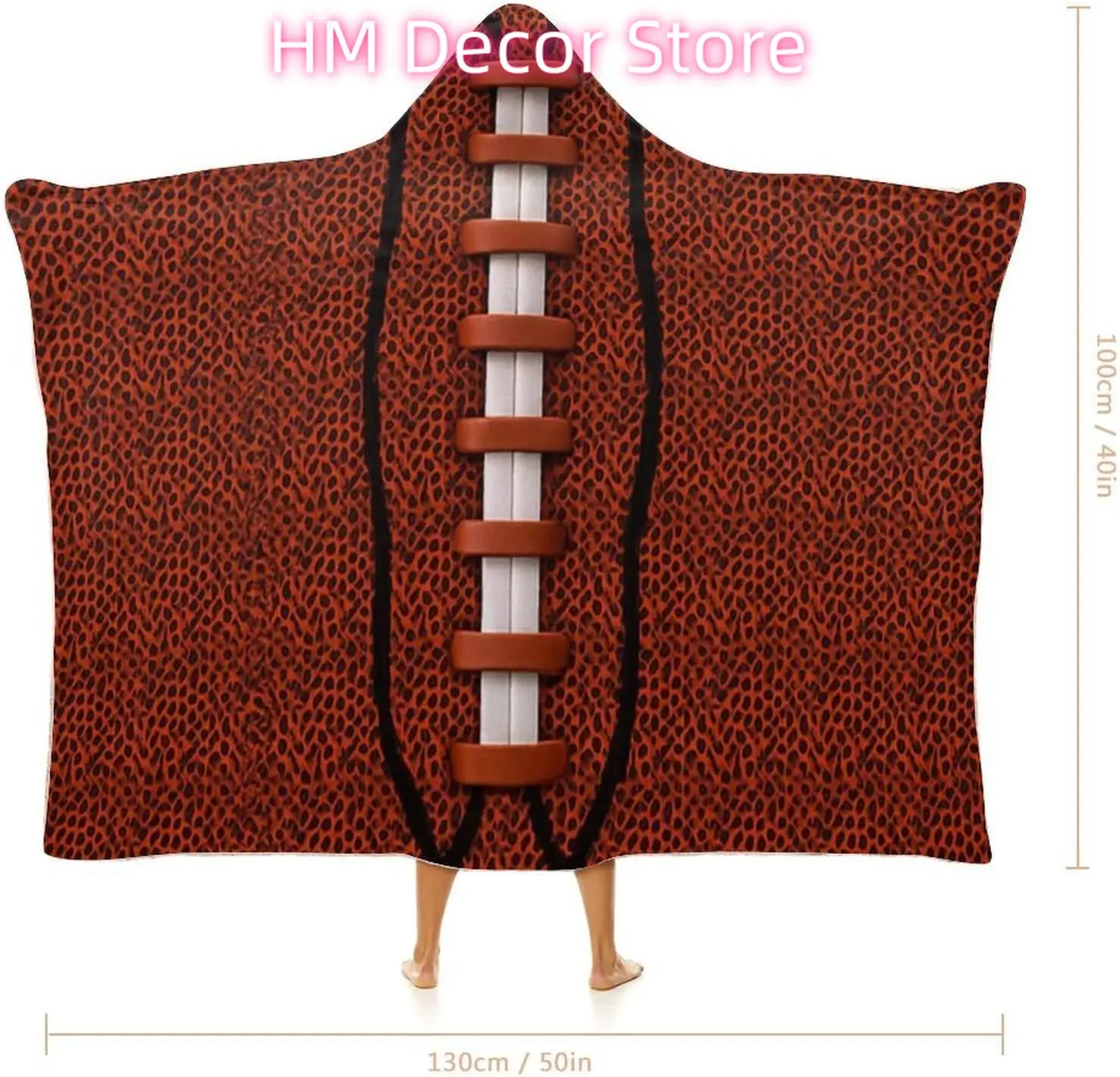 Fun Ball Wearable Hooded Blanket, Super Soft Cozy Flannel Hooded Blanket Ball Stuff Adults Gifts