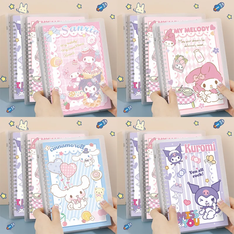 Sanrio Kuromi My Melody Cinnamoroll Hello Kitty Sanrio Loose Spiral Cinnamoroll Melody Notebook Student Book Writing Pads