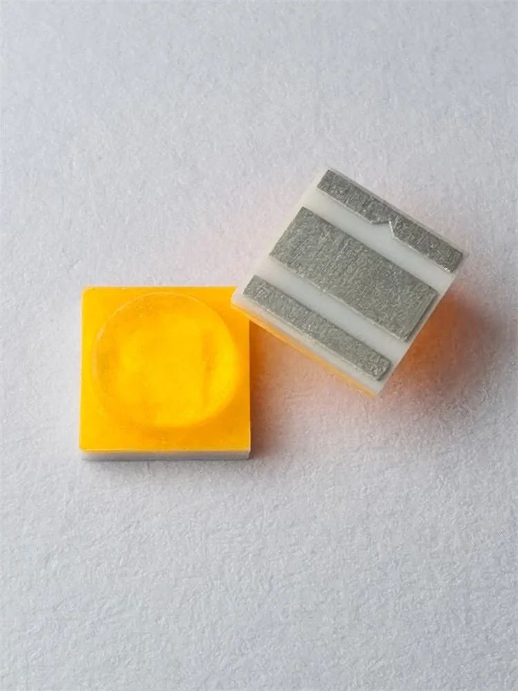 3535 ball head amber 120° convex head golden yellow ultra-bright 3W high-power silicone mold top LED light-emitting lamp beads