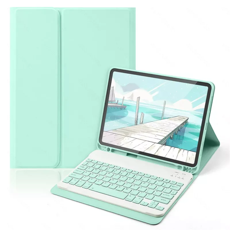 For iPad 10th Gen 10.9 Inch 2022 Keyboard Case Mouse Magnetically Detachable Wireless Color Keyboard Silm Smart Case For iPad 10