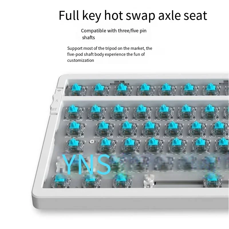 Ajazz Ak992 Mechanical Keyboard Three Model Gasket Rgb Backlight 2.4g Wireless Full Key Hot Swap Bluetooth Pc Gaming Keyboard