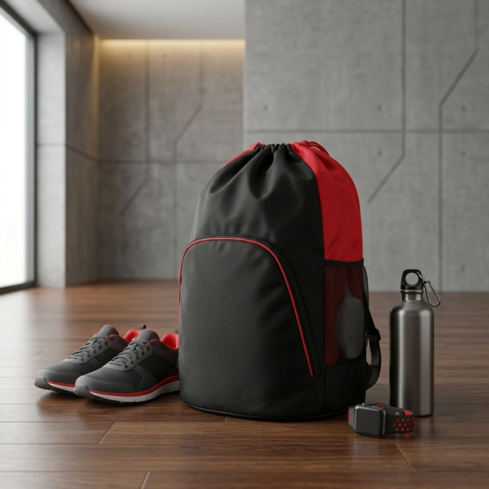 지퍼 포켓이 있는 드로스트링 백팩, 보호용 신치백, 전 - Drawstring Gym Bag 리뷰 및 가격