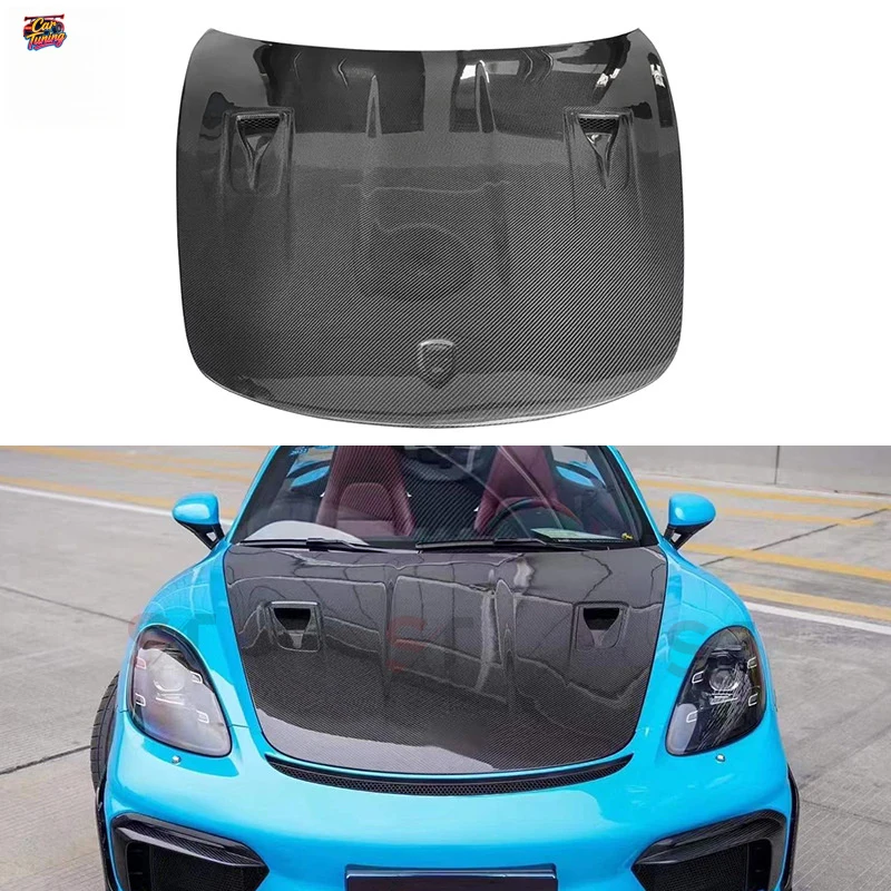 

Suitable for Porsche 718 981 carbon fiber hood GT4RS model engine cover modification front cover enclosure