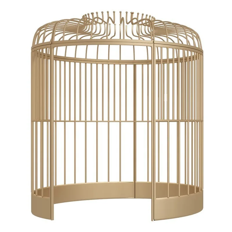 Outdoor photography Large metal birdcage ornaments, sofa card seat Homestay courtyard clock in sofa outdoor