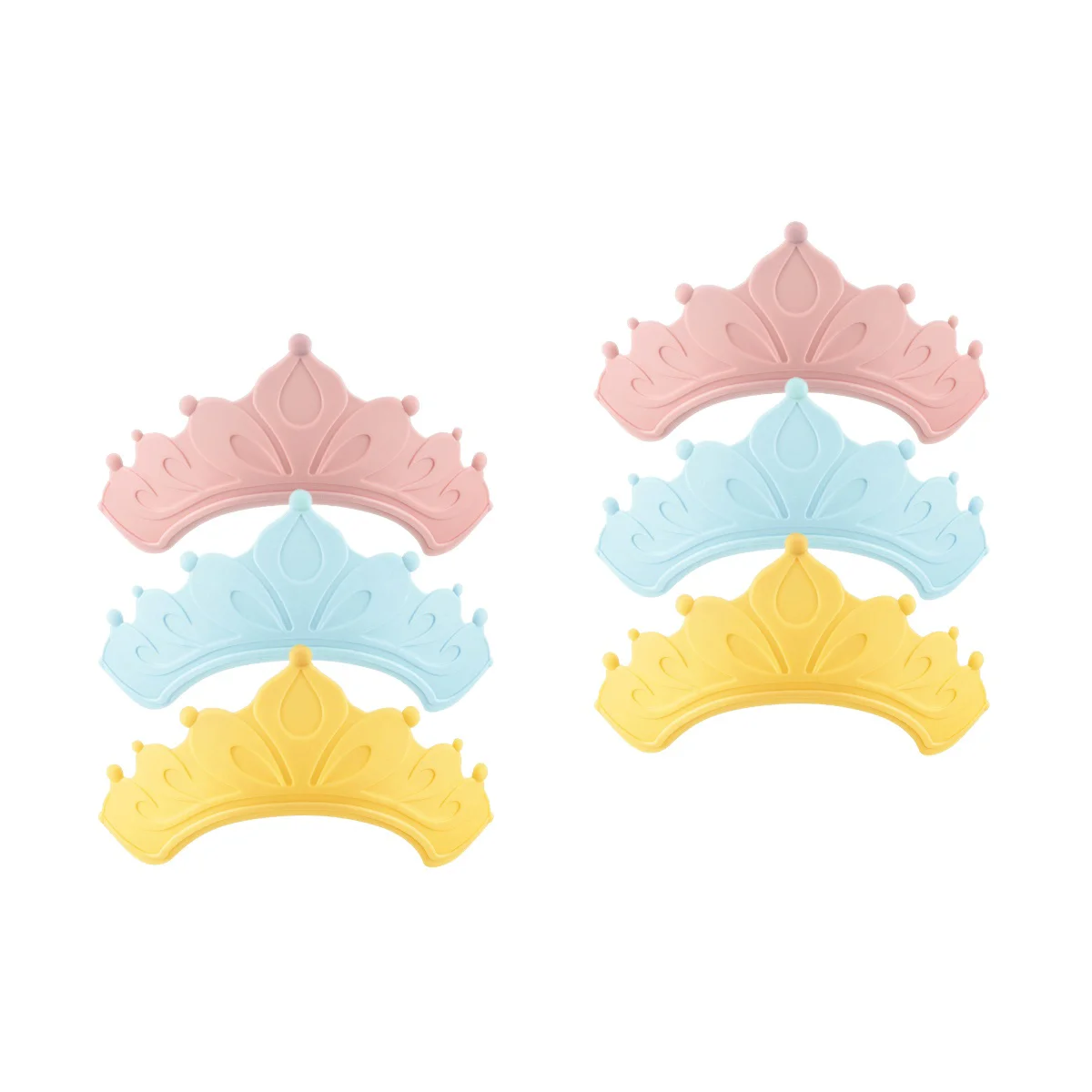 6 pcs  Baby Hair Wash Shield Baby Bath Head Shield Toddler Shower Cap Shield Baby Shower Cap Baby Shower Cap For Washing Hair