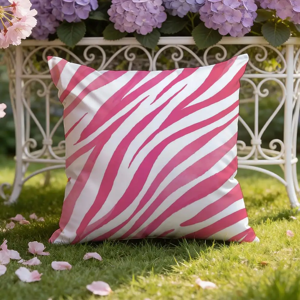 Zebra Stripes Cushion Cover Home & Car Dual-Scene Pillow Cover: Reversible for Premium Comfort