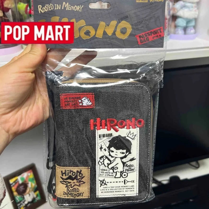 

Original Popmart Hirono Echo Serise Passport Cover Passport Holder Protective Card Case Credit Card Holder Back-To-School Gift