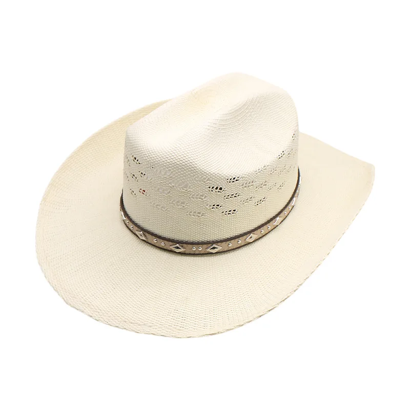 Customized Hot-selling Knight Hat, Western Cowboy Hat, British Jazz Hat, Machine-woven Handmade Straw Hat