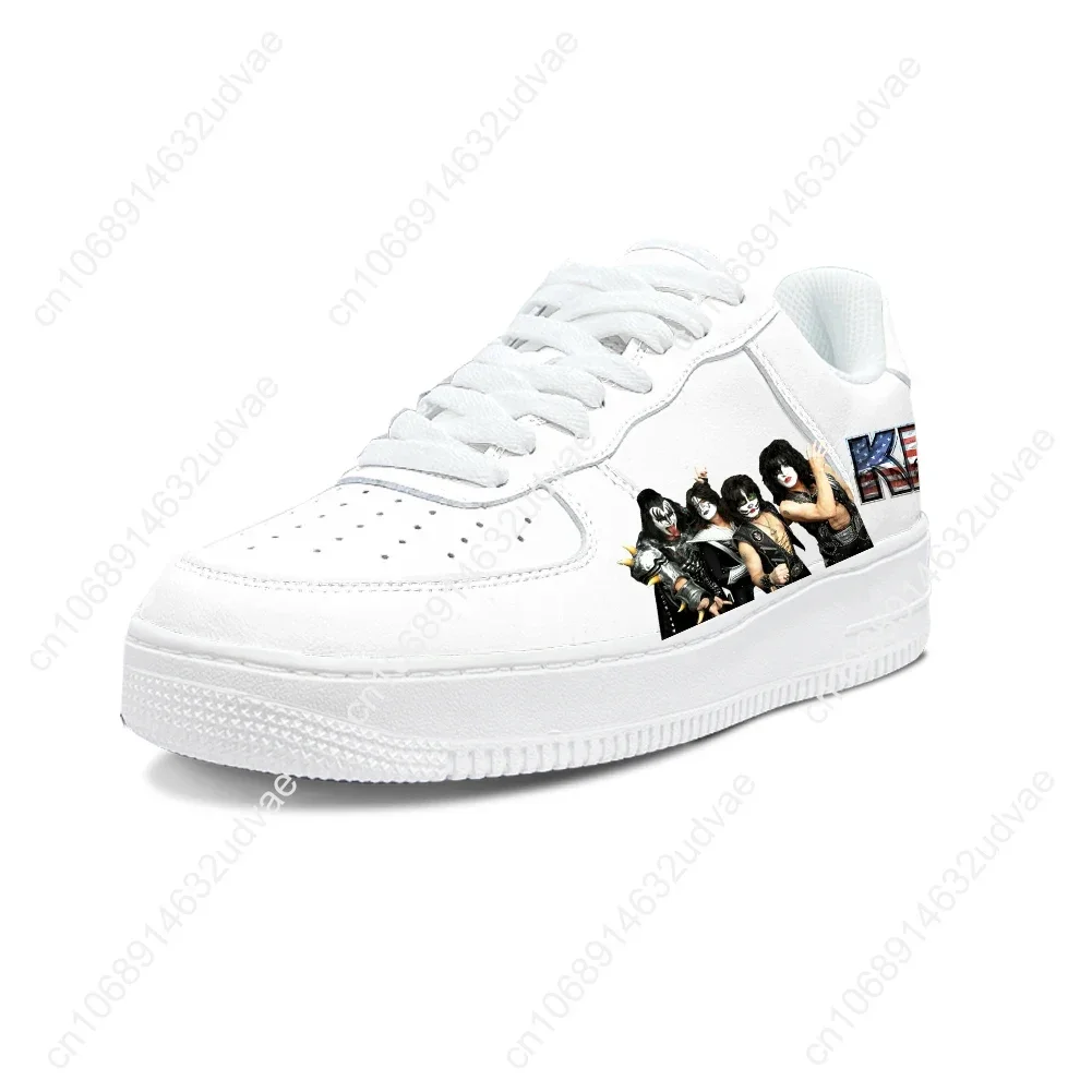 

Kiss Shoes Shoes AF Mens Womens Teenager White Flats Force Sneakers High Quality Footwear Basketball Running Customized Shoe