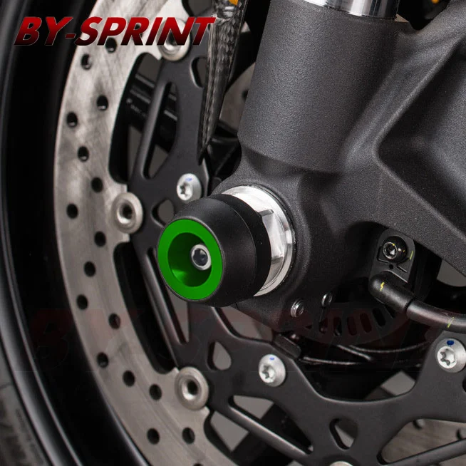 Falling Protection For Z650 Z900 Z900RS ZX10R ZX6R NINJA650 Motorcycle Front Rear Axle Fork Wheel Protector Crash Sliders Cap