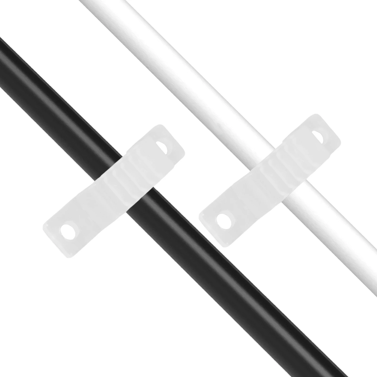 

100Pcs LED Strip Light Holders Transparent Fixing Clips Secure Mounting Buckle for LED Strip Lights Indoor Outdoor