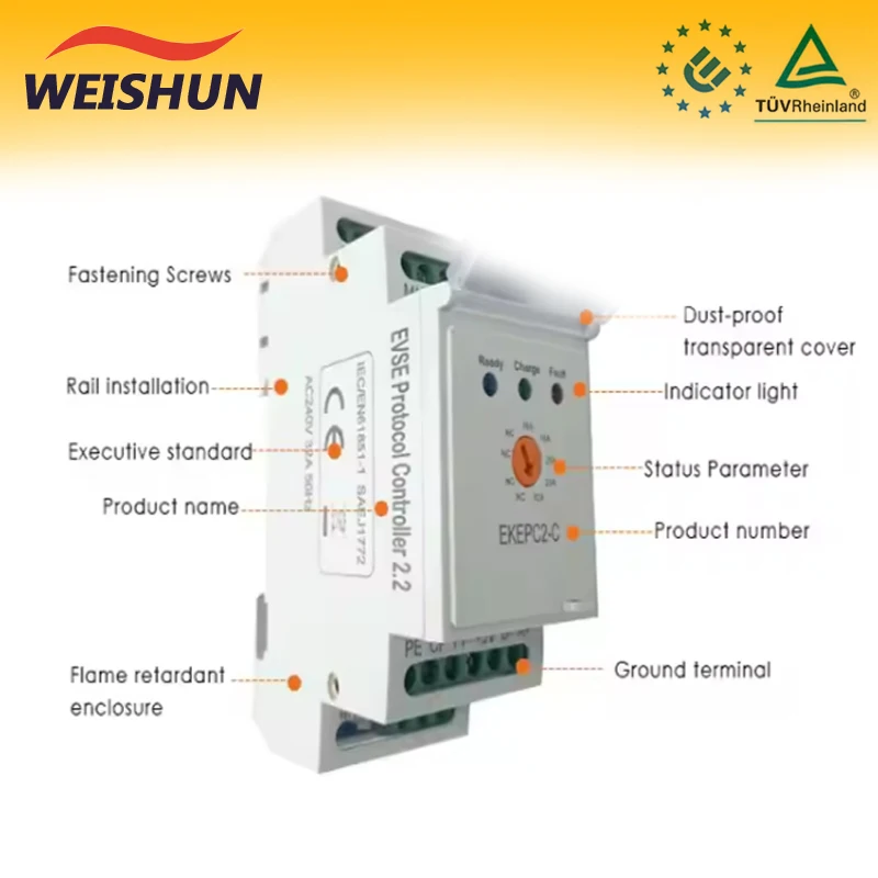 32A New Energy EV AC Charging Pile EPC Cable vision Controller 22KW Electric Vehicle Charging Station