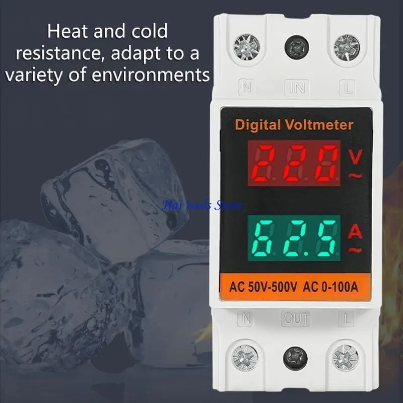 X37E Stable Mount Voltages Current Meter Voltages Measurement Tool Simple to Use for homes Power Monitoring Application