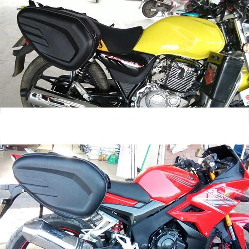 Schwarz 36-58l Motorrad Sattel taschen wasserdicht Roller Heck gepäck Koffer Sattel tasche Motorrad Seiten helm Reit reisetaschen – Detail 16