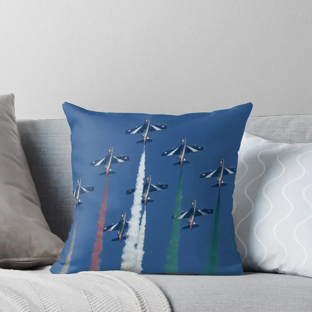 

Italian Display Team Frecce Tricolori Throw Pillow Room decorating items Decorative Cushion Cover pillow