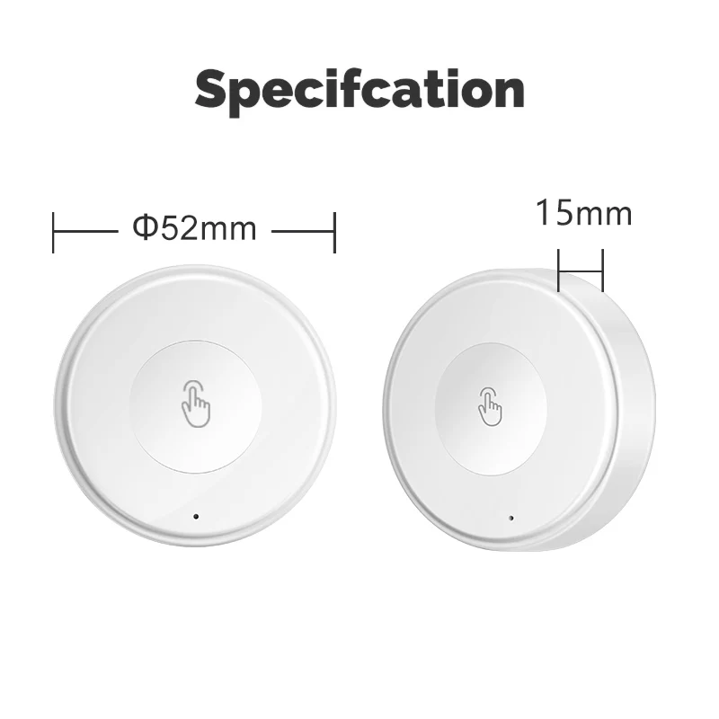 Smart Scene Switch Wireless Zigbee Tuya, Mini Remote Control for Smart Life, Create 3 Scenes, Perfect for Bedroom Kitchen image 6