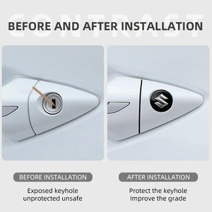 2 قطعة ملصقات قفل قفل نمط السيارة حماية الديكور لسوزوكي جراند جيمني فيتارا SX4 سويفت اكسسوارات السيارات العالية أعلى 6 مبيعات سوزوكي فيتارا موزع الهواء - رقم 2